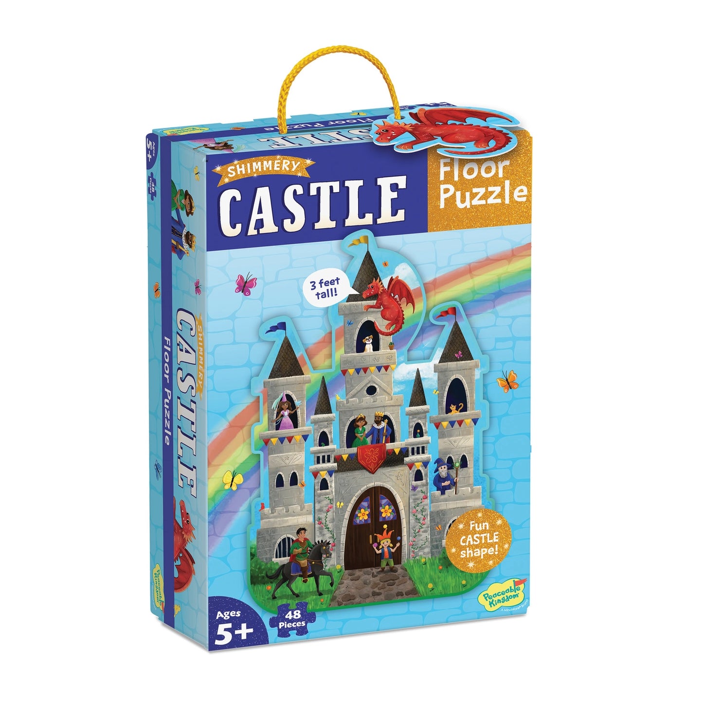 Shimmery Castle Floor Puzzle 48pcs