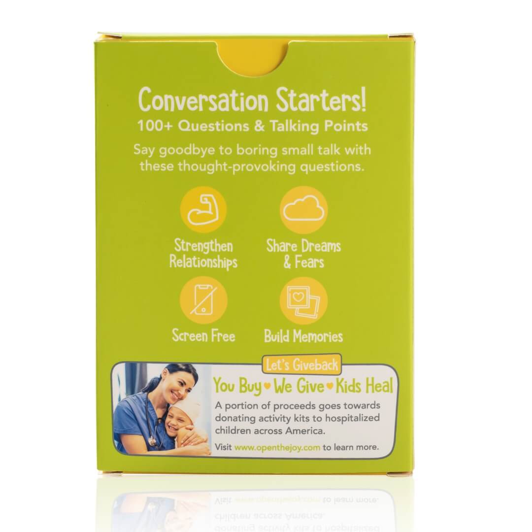 Let's Talk Conversation Starters For Kids to Discuss Feelings