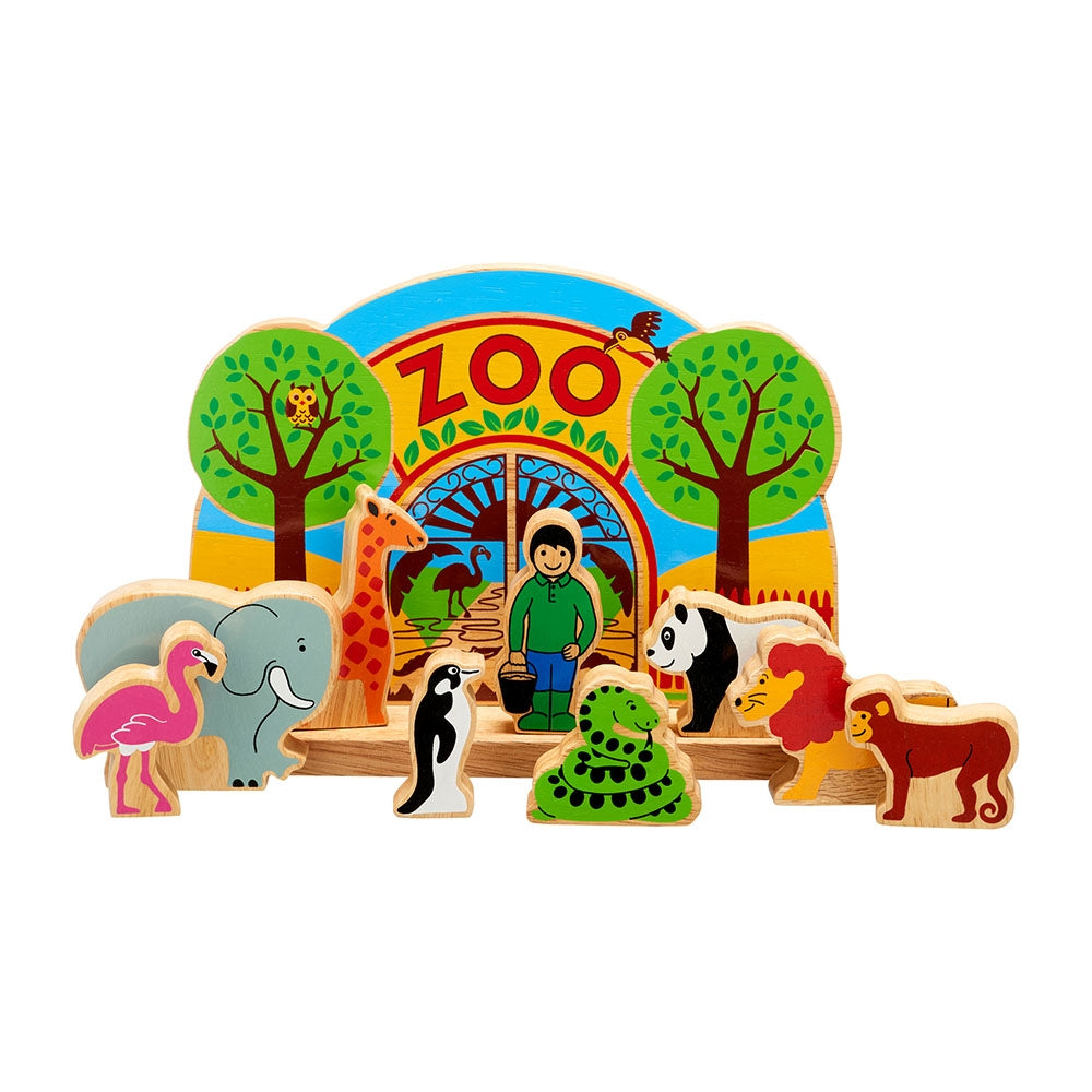 Junior Zoo Playset with 9 Characters