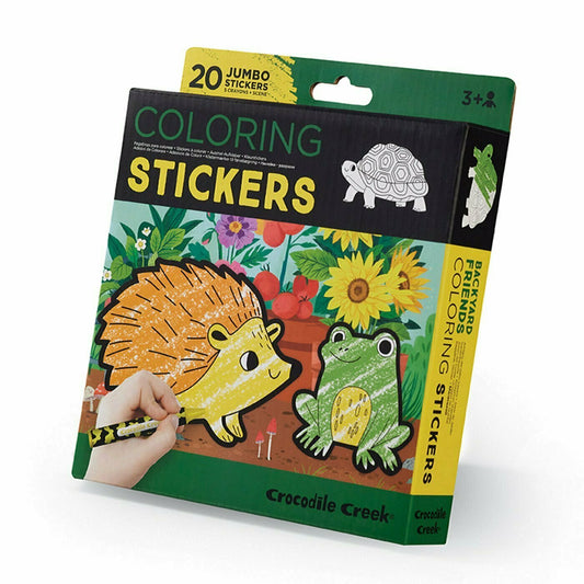 Colouring Stickers - Backyard Friends
