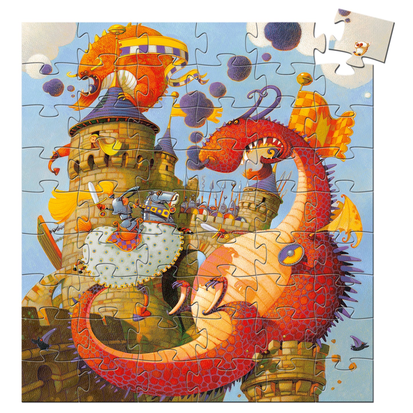 Vaillant & The Dragon 54pcs Silhouette Puzzle