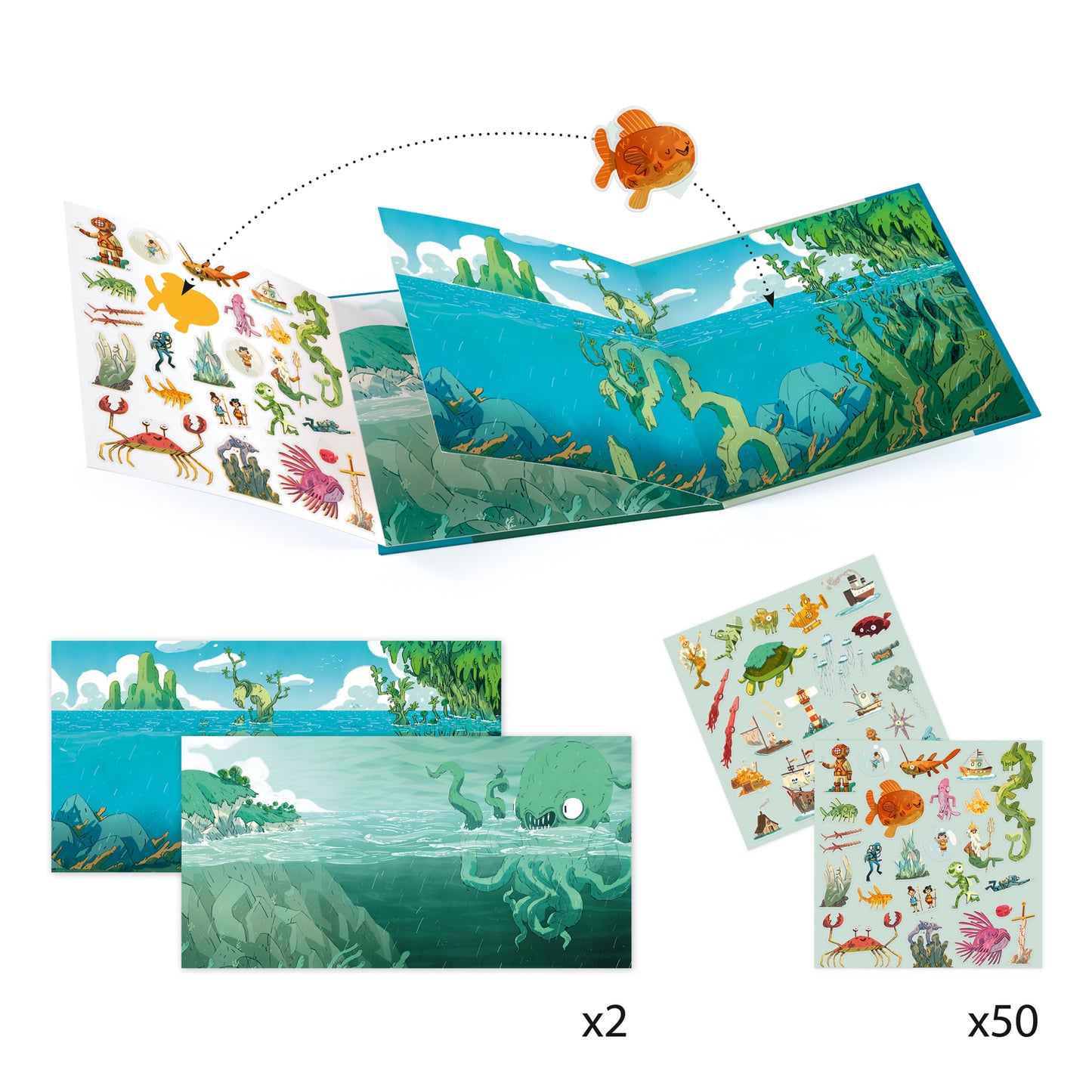 Adventures at Sea Sticker Story