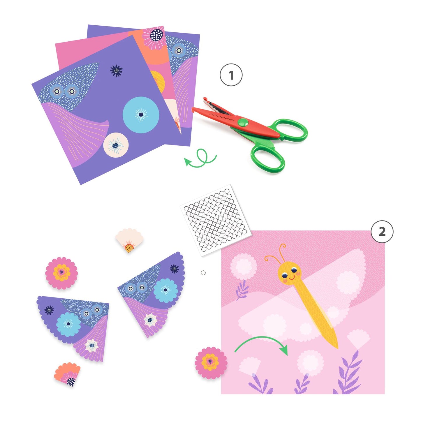 Crinkle Cutting - Collage Craft Set