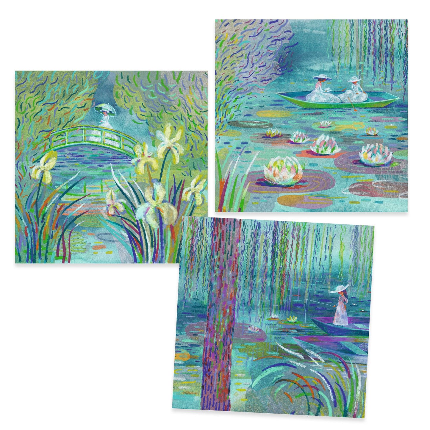 On The Water Lily Pond - Inspired By Claude Monet