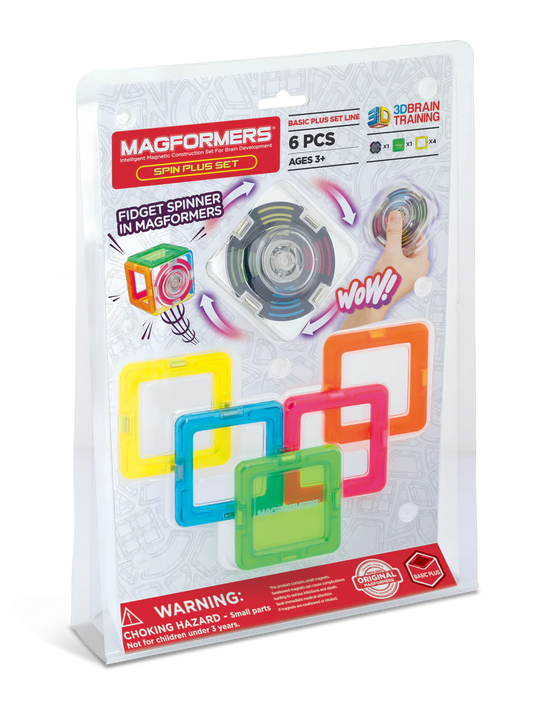 Magformers Spin Plus Magnetic Fidget Spinner Set 6pcs