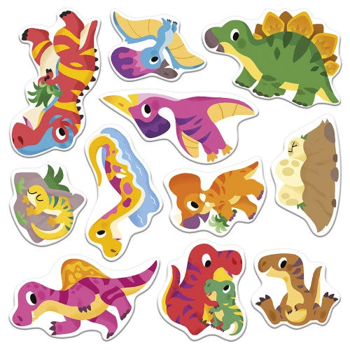 Repositionable Thick Stickers - Dinosaur