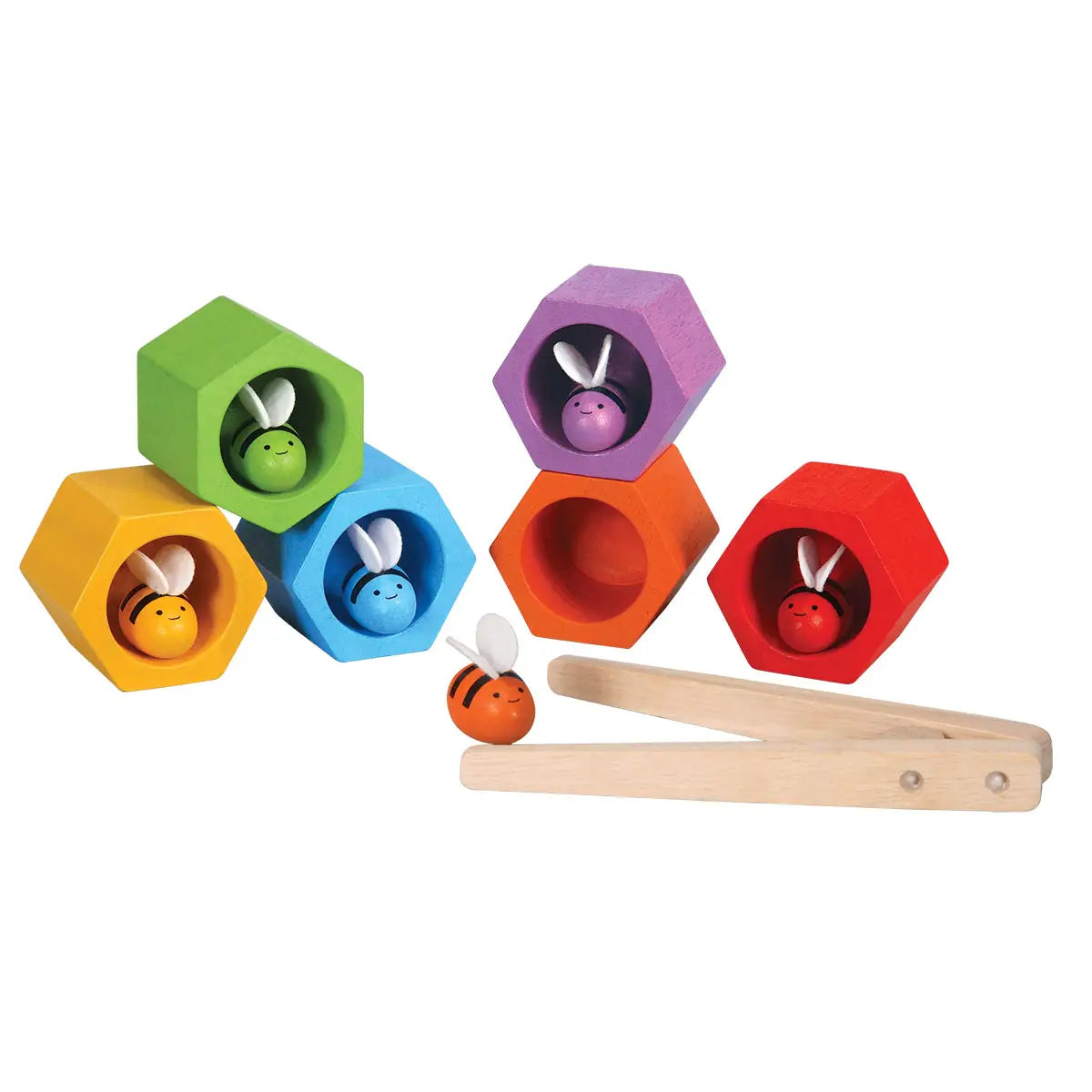 Plan Toys Beehives (Bright) - Wooden Game