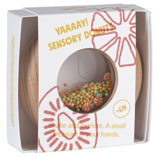 Petit Boum Sensory Toy Donut - Carrots