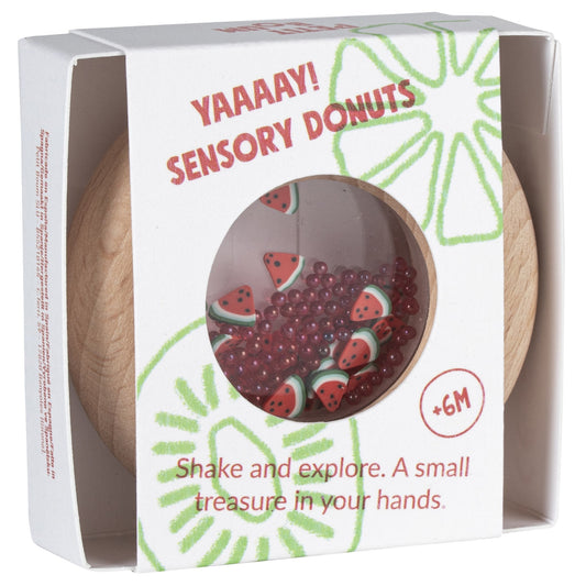 Petit Boum Sensory Toy Donut - Watermelon