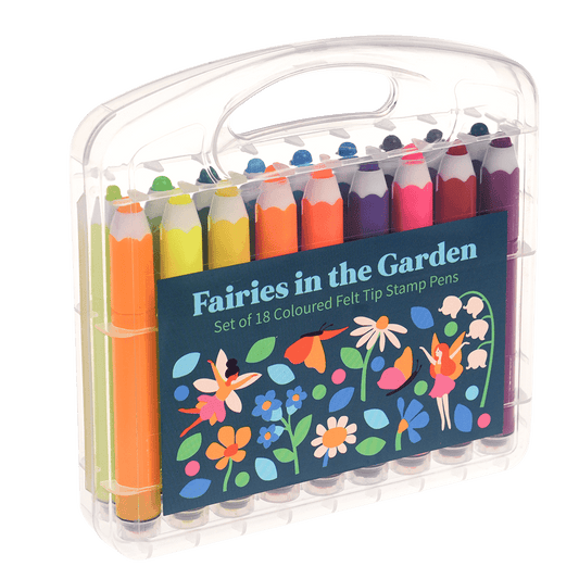 Fairies in the Garden Felt Tip Stamp Pens