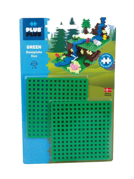 Plus Plus Baseplate Green - 2 pcs