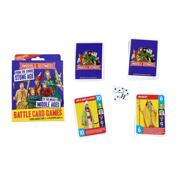 Horrible Histories Battle Card Games Stone Age to Middle Ages