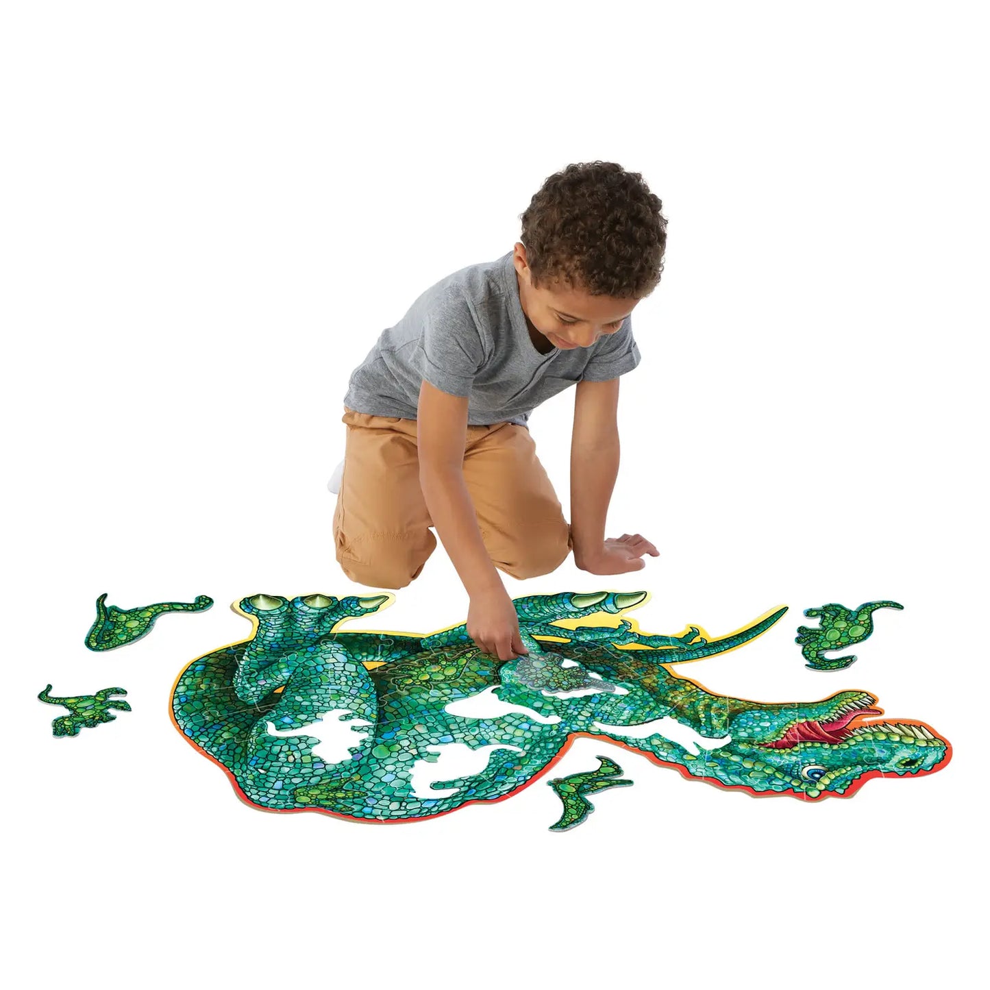 Shiny Dinosaur Floor Puzzle 51 pcs