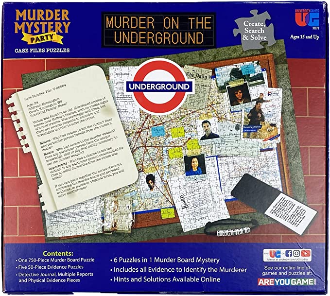Murder on the Underground - A Murder Board Mystery Puzzle