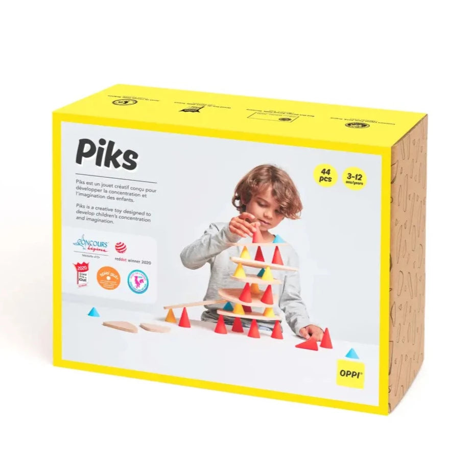Piks Medium Kit - Construction Educational Wooden Toy