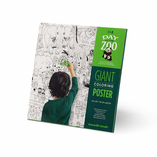 Giant Colouring Poster - Day at the Zoo