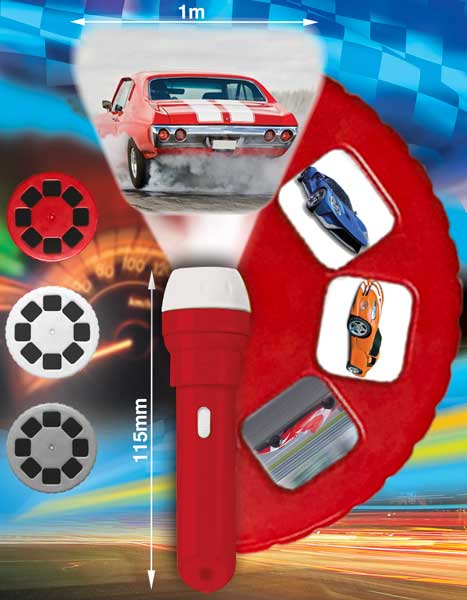 Super Cars Torch and Projector