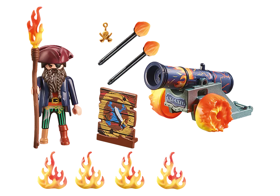 PLAYMOBIL 71189 Pirate with Cannon Gift Set
