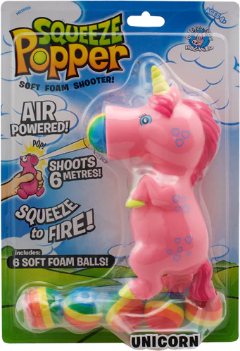 Squeeze Poppers - Unicorn Pink
