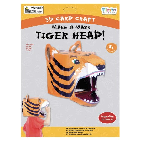 Tiger 3D Mask Card Craft