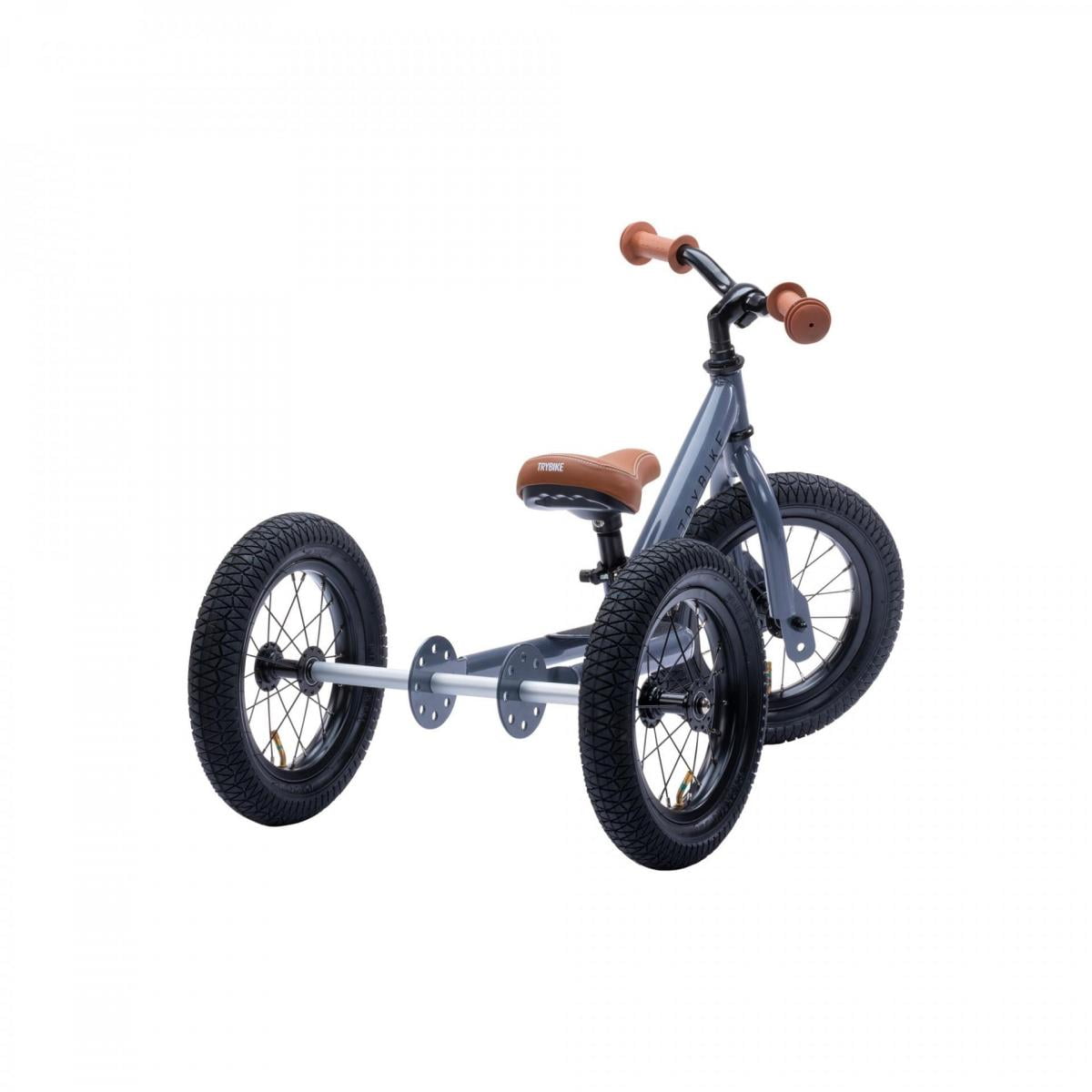 TryBike Steel Balance Trike/ Bike - Grey