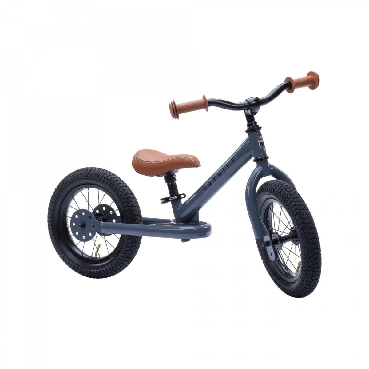 TryBike Steel Balance Trike/ Bike - Grey