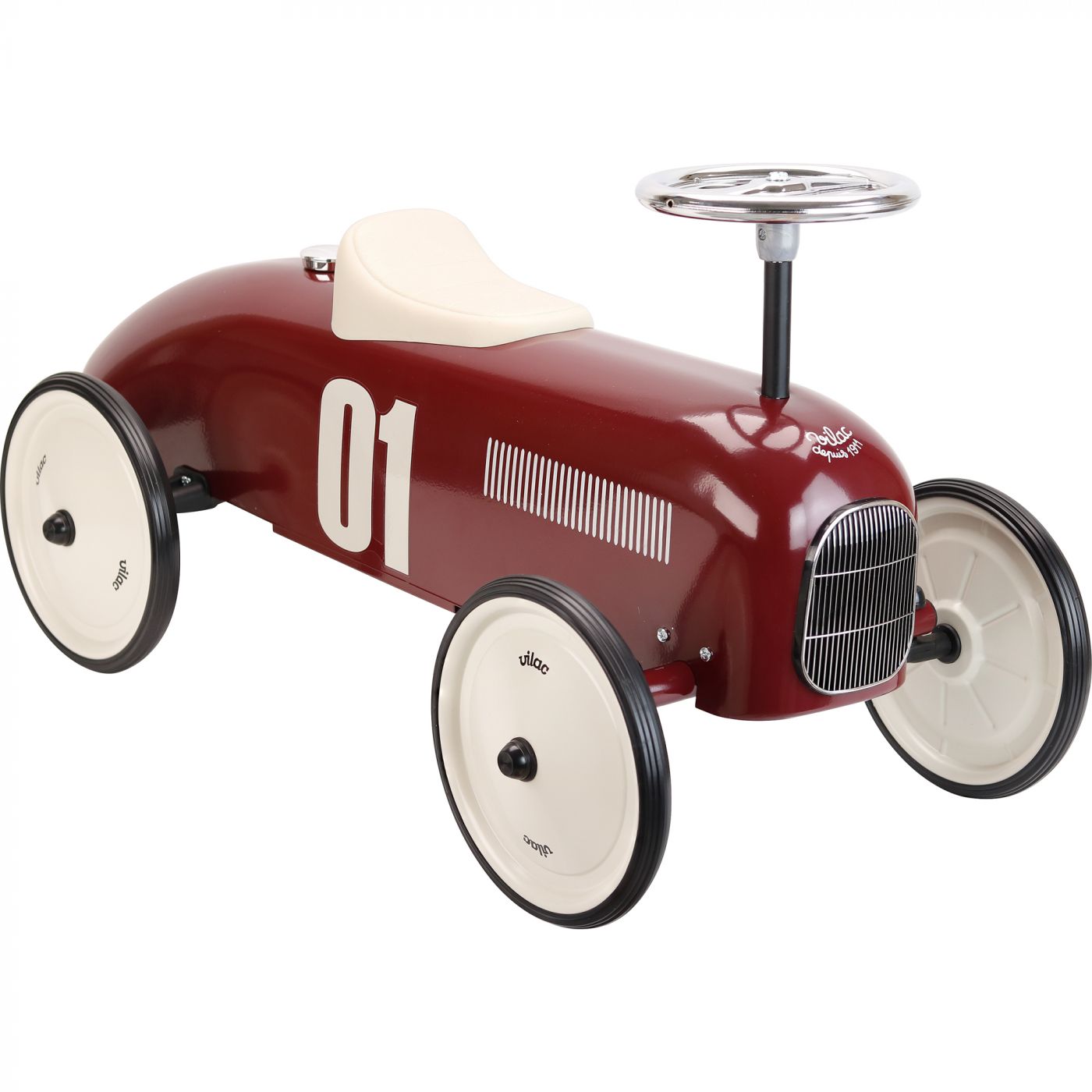 Vilac Classic Metal Car - Burgundy