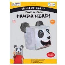 Panda 3D Mask Card Craft