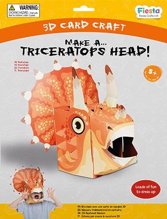 Triceratops 3D Mask Card Craft