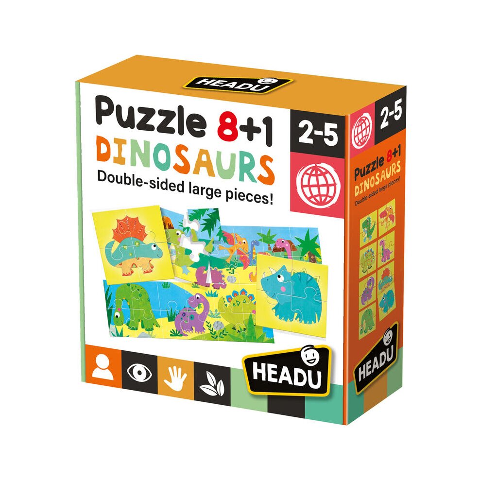 Puzzle 8+1 Dinosaurs
