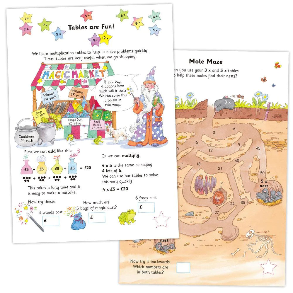 Times Table Book with Reward Stickers